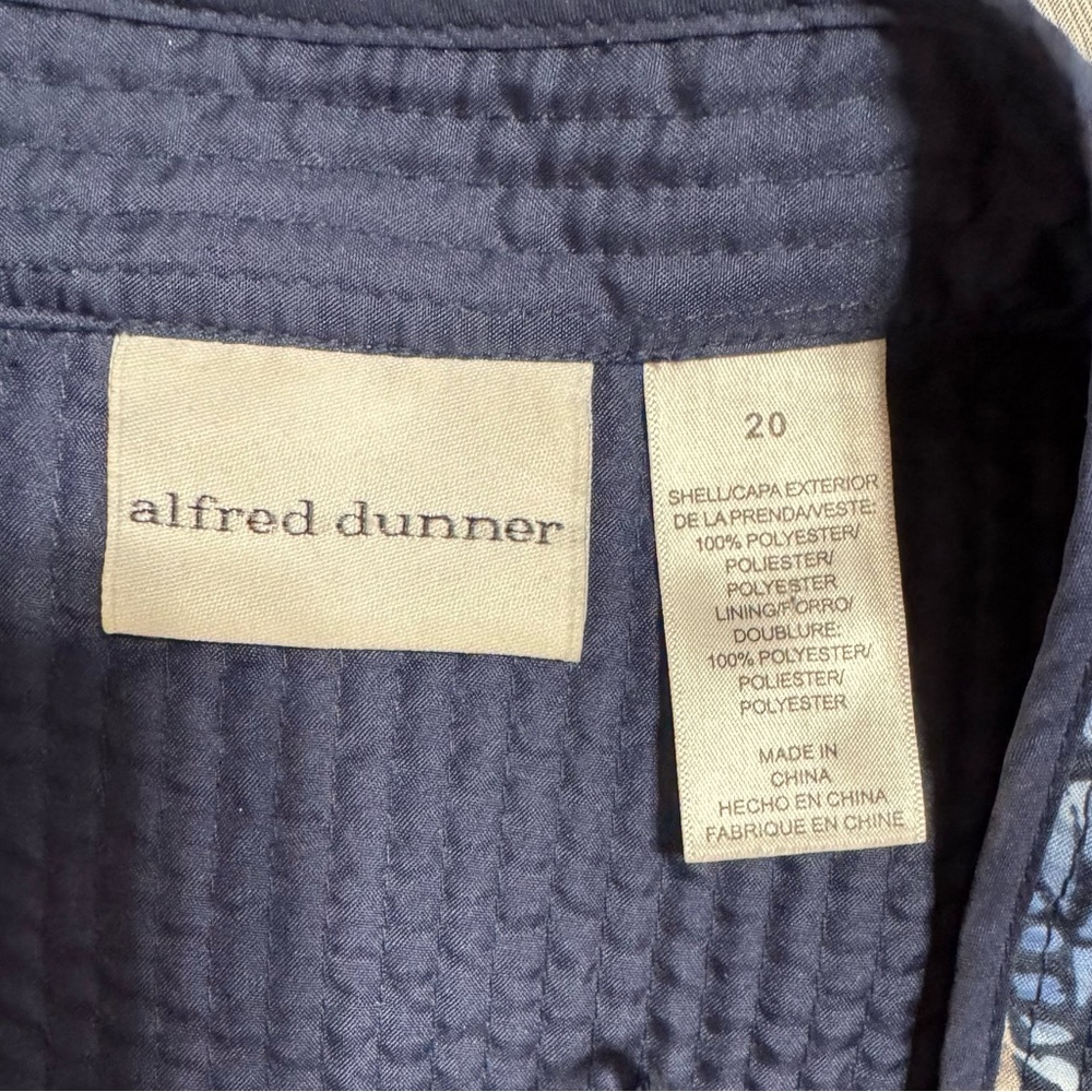 Alfred Dunner Navy and Pink Floral Blazer - Picture 4 of 4